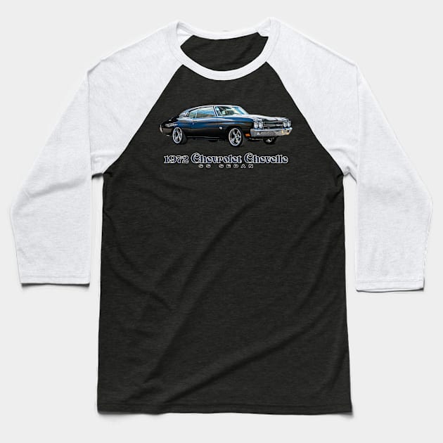 1972 Chevrolet Chevelle SS Sedan Baseball T-Shirt by Gestalt Imagery